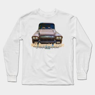 1958 Chevrolet Apache 31 Fleetside Pickup Truck Long Sleeve T-Shirt